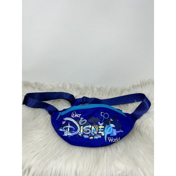 Disney Handbags - Disney 50th Belt Bag Hip Shoulder Waist Fanny Pack Blue WDW Anniversary